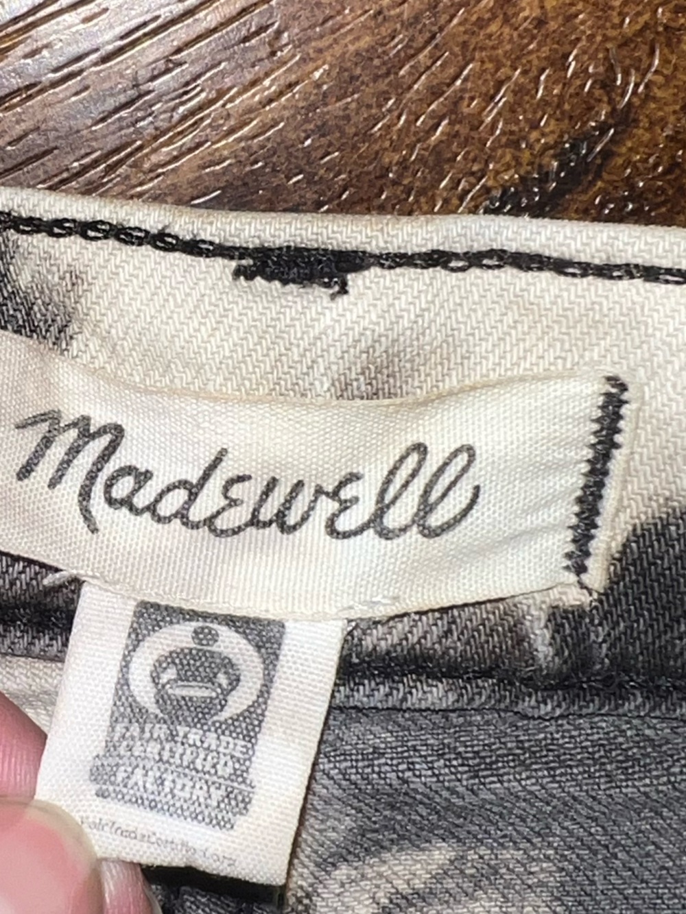 Madewell Jeans Vintage Slim Ankle Gray Acid Wash Distressed Streetwear Size 26 - Picture 9 of 11